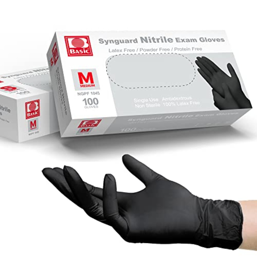 Exam Glove Nitrile - 의료용 블랙 니트릴 검진용 장갑 -