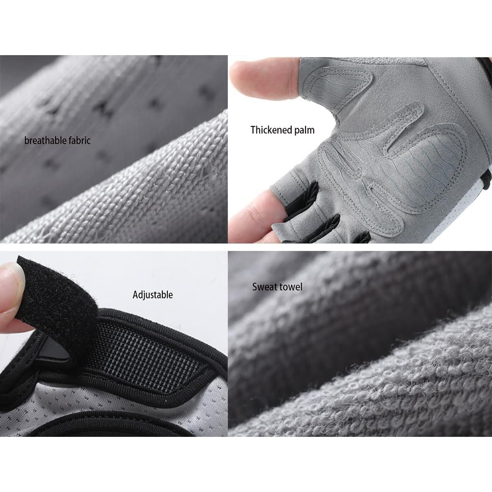 Cycling Glove Padded - 여성용 핑거리스 운동 장갑, 가볍고 통기성