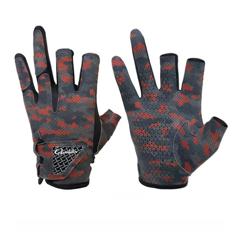 Cycling Glove Padded - Gamakatsu 미끄럼 방지 낚시 장갑, 통기성
