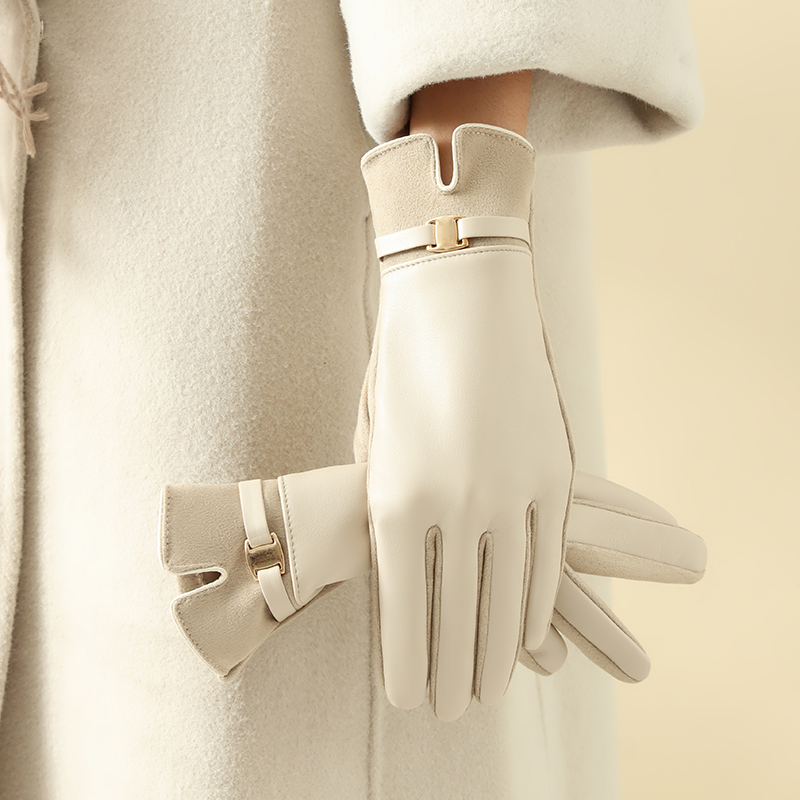 Leather Driving Glove - 겨울철 여성용 장갑 1쌍 히트텍 및