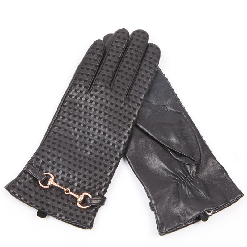 Wool Glove Lined - 진짜 가죽 장갑 여성용 보온 수입