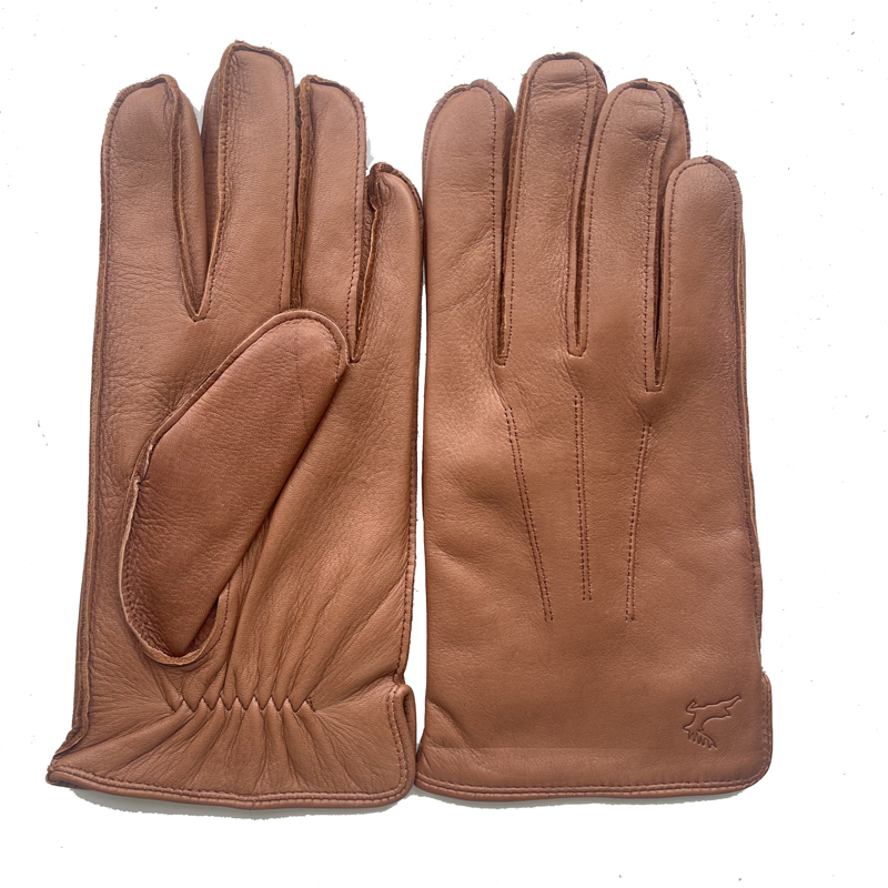 Wool Glove Lined - 고급 남자 사슴 가죽 가죽 장갑