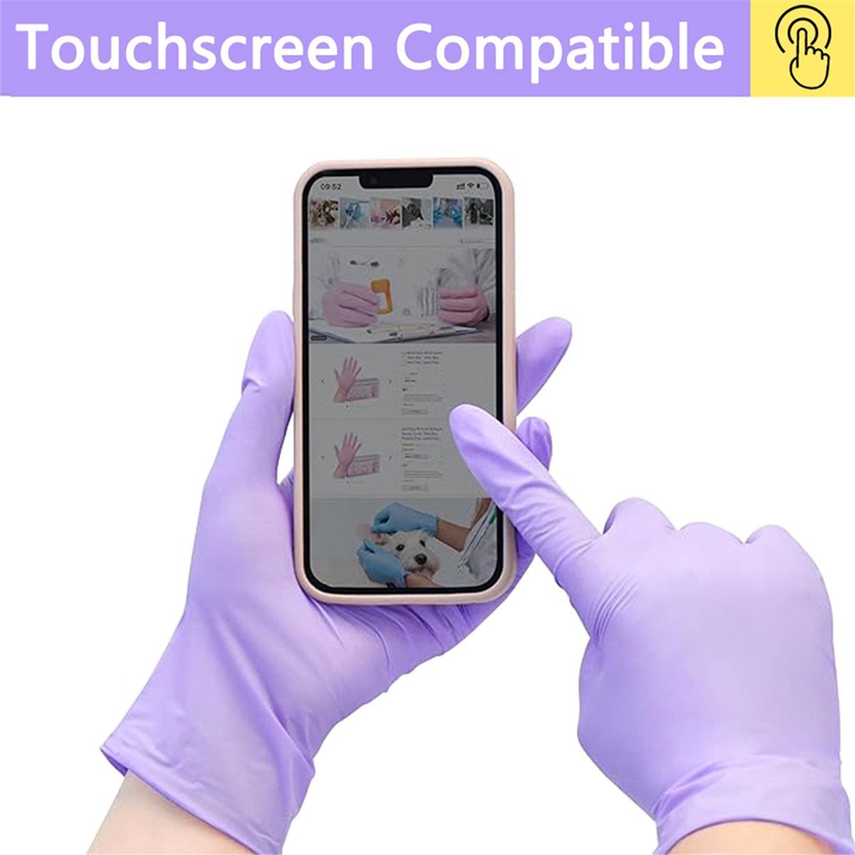 Exam Glove Nitrile - HITL 100개 니트릴 검진용 장갑 일회용