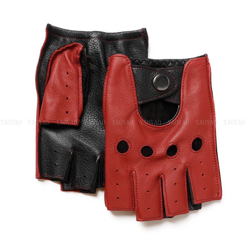 Leather Driving Glove - 봄 남성용 100% 순수 가죽 반
