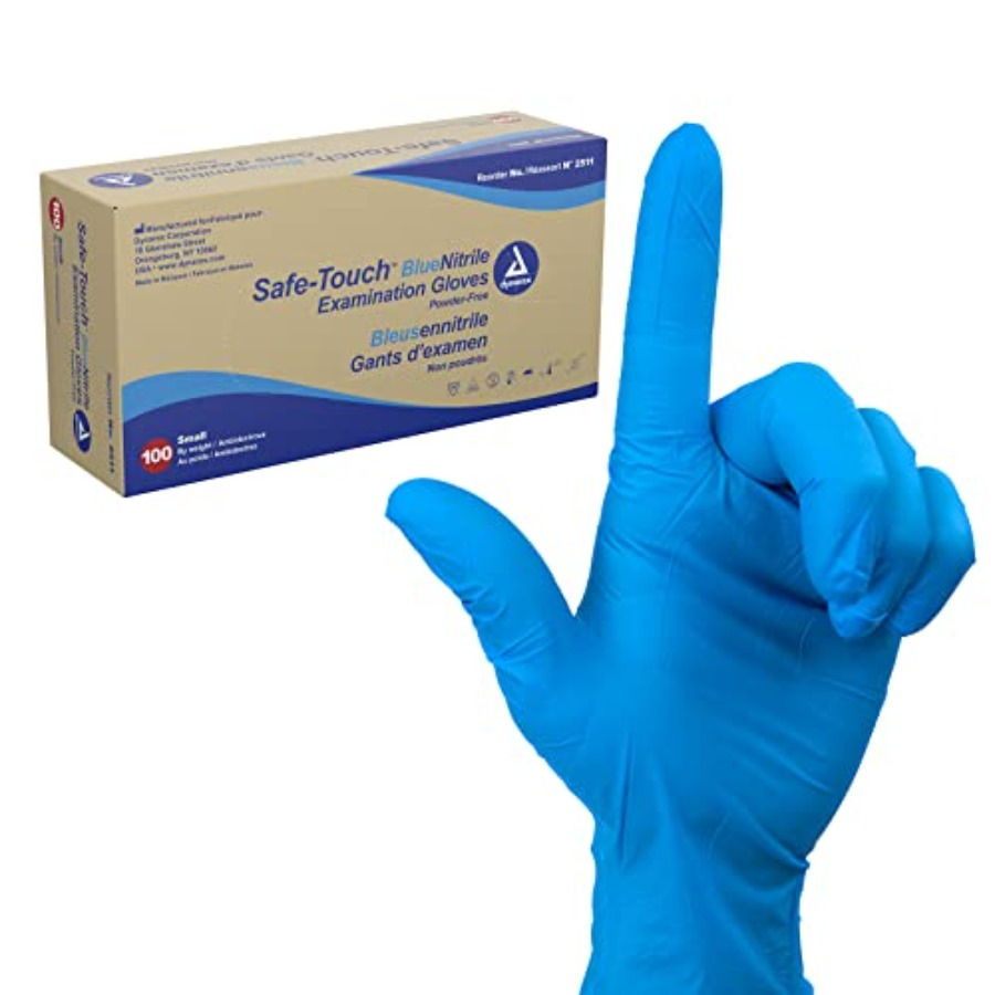 Exam Glove Nitrile - 세이프 터치 일회용 니트릴 검진용 장갑,