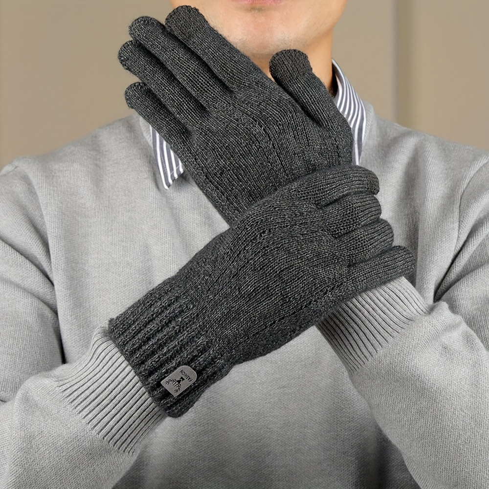 Wool Glove Lined - 겨울용 양모 안감 여성용 따뜻한 장갑,