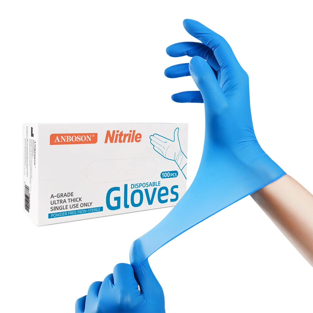 Exam Glove Nitrile - 니트릴 검진용 장갑-블루 라텍스 식품 등급