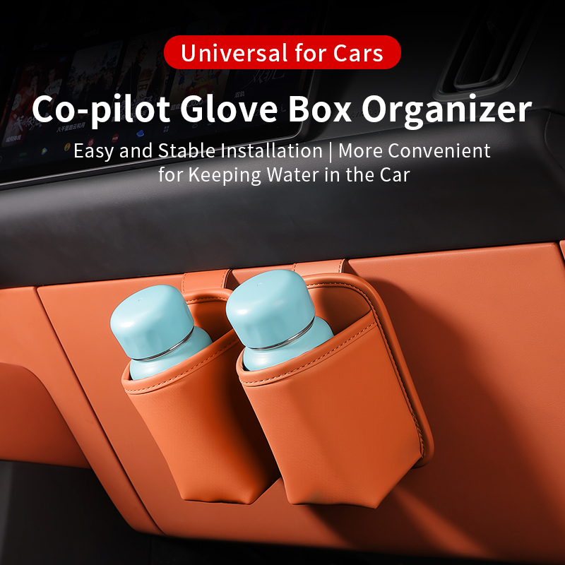 Leather Driving Glove - 차량용 글러브박스 걸이식 수납 정리함 펀치프리