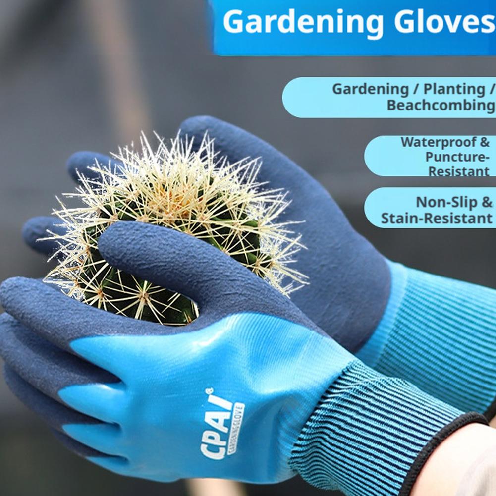 Gardening Glove Waterproof - 방검 방수 정원용 장갑, 해변 작업,