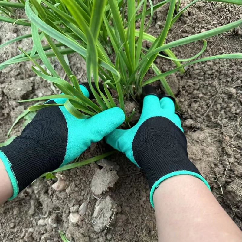 Gardening Glove Waterproof - 손톱이 내장된 정원용 장갑, 방수 정원