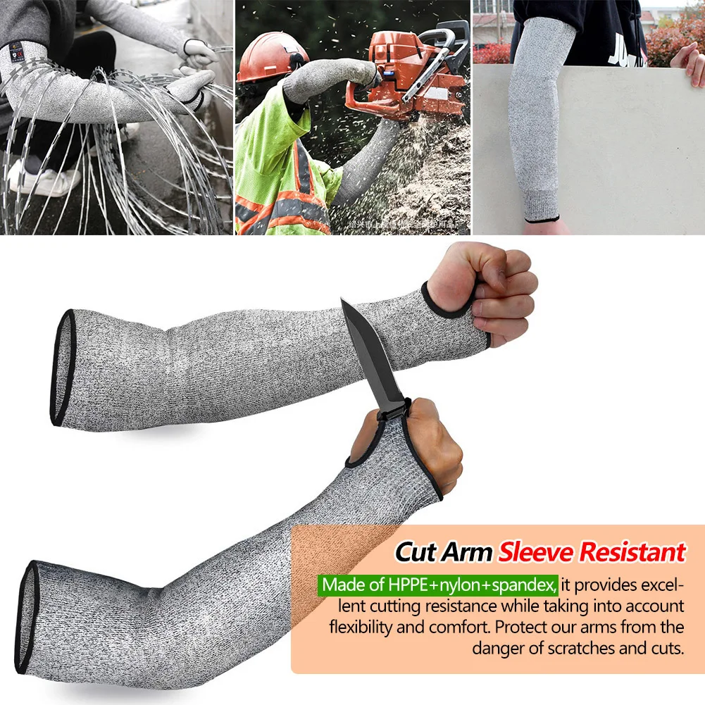 Cut Resistant Glove - 안전 팔 슬리브 작업 팔 손목