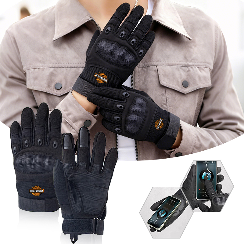 Leather Driving Glove - 정품 가죽 오토바이 장갑 탄소 섬유
