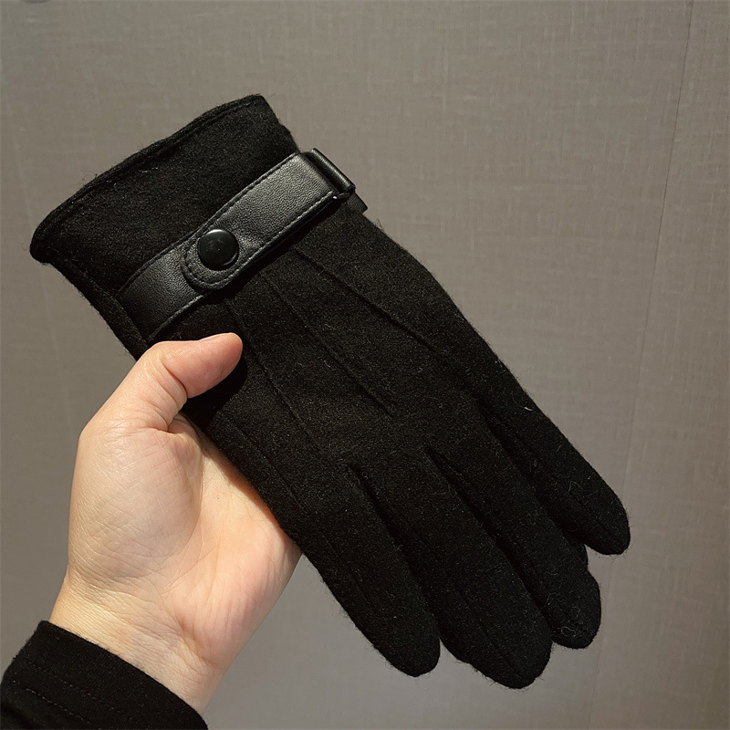 장갑 남성용 울 플리스 안감 터치스크린 겨울 비즈니스  - Wool Glove Lined 리뷰 및 가격