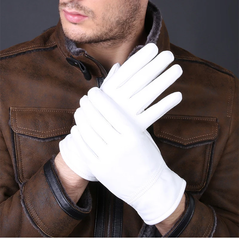 2025 겨울 정품 가죽 흰색 장갑 남성 여성을위한 따 - Leather Driving Glove 리뷰 및 가격