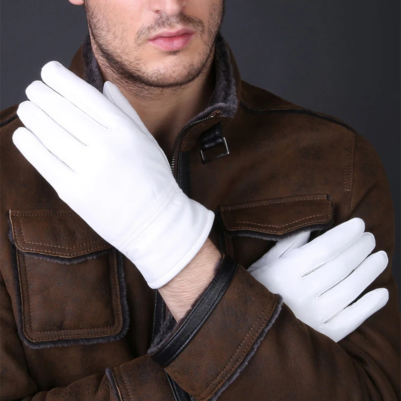 2025 겨울 정품 가죽 흰색 장갑 남성 여성을위한 따 - Leather Driving Glove 리뷰 및 가격