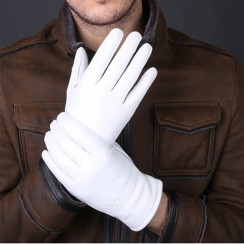 2025 겨울 정품 가죽 흰색 장갑 남성 여성을위한 따 - Leather Driving Glove 리뷰 및 가격