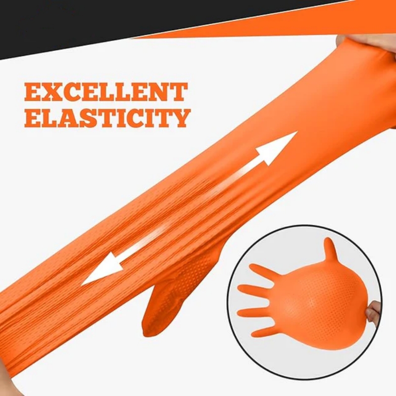 헤비 듀티 오렌지 니트릴 장갑 8mil 산업용 일회용  - Nitrile Mechanic Glove 리뷰 및 가격