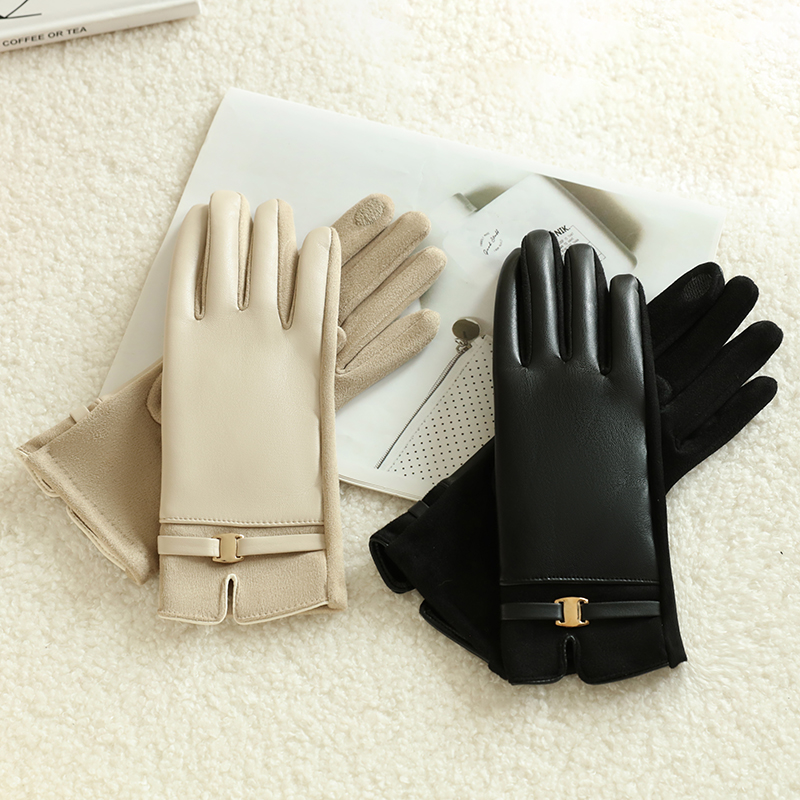 겨울철 여성용 장갑 1쌍 히트텍 및 터치스크린을 사용한 - Leather Driving Glove 리뷰 및 가격
