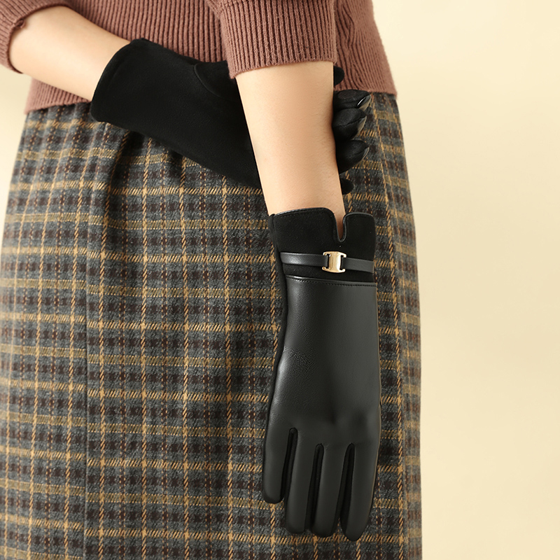 겨울철 여성용 장갑 1쌍 히트텍 및 터치스크린을 사용한 - Leather Driving Glove 리뷰 및 가격