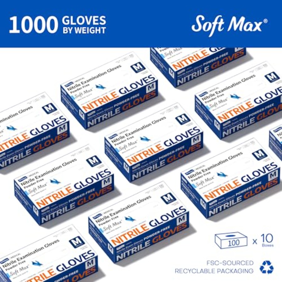 메디컬 소프트 맥스 ™   니트릴 검진용 장갑, 100 - Exam Glove Nitrile 리뷰 및 가격
