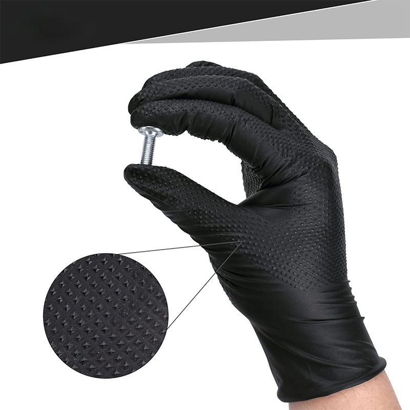 2-100PCS 8밀 헤비 듀티 산업용 블랙 니트릴 장 - Nitrile Mechanic Glove 리뷰 및 가격