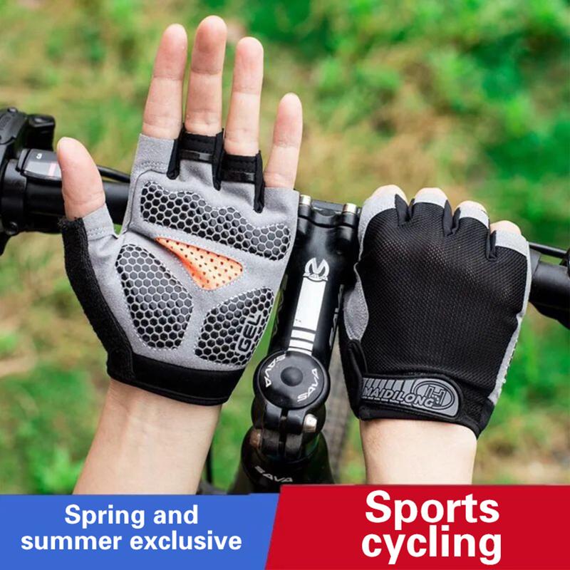 하프 핑거 사이클링 장갑 남성 여성 미끄럼 방지 충격  - Cycling Glove Padded 리뷰 및 가격
