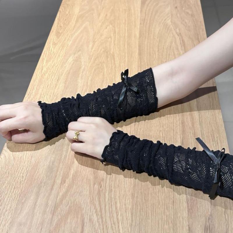 여성 고딕 메쉬 핑거리스 장갑 탄성 레이스 로리타 JK - Fingerless Glove Knit 리뷰 및 가격