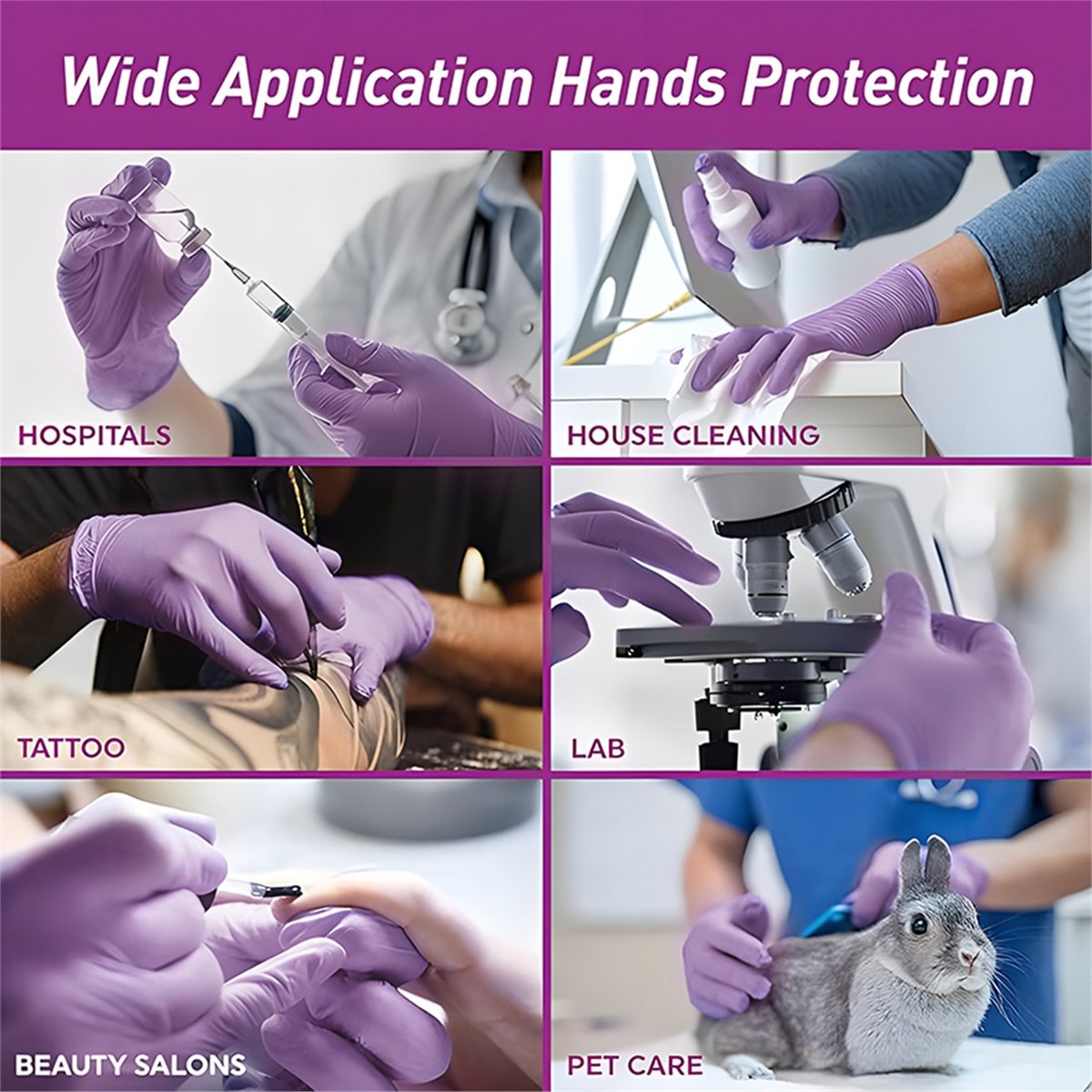HITL 100개 니트릴 검진용 장갑 일회용 라일락 장 - Exam Glove Nitrile 리뷰 및 가격
