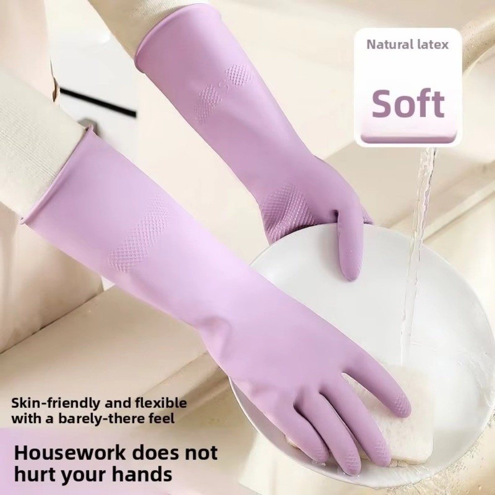 면 라이너가 있는 라텍스 식기 세척 장갑 재사용 가능한 - Dish Glove Rubber 리뷰 및 가격