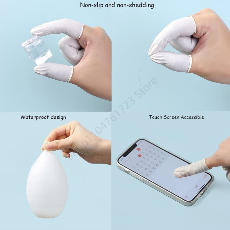 100Pcs 일회용 손가락 커버 고무 장갑 미끄럼 방지 - Latex Disposable Glove 리뷰 및 가격