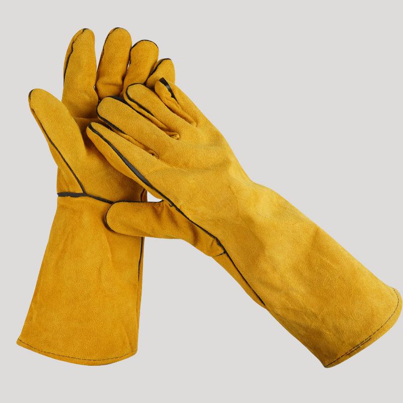 40cm 절연 가죽 용접 장갑으로 안전 보장, 열과 절 - Cut Resistant Glove 리뷰 및 가격