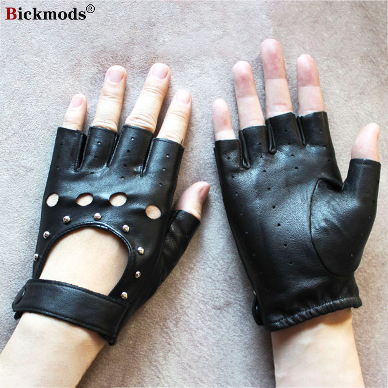 여성용 가죽 반손가락 장갑 얇은 단일 레이어 통기성 봄 - Leather Driving Glove 리뷰 및 가격