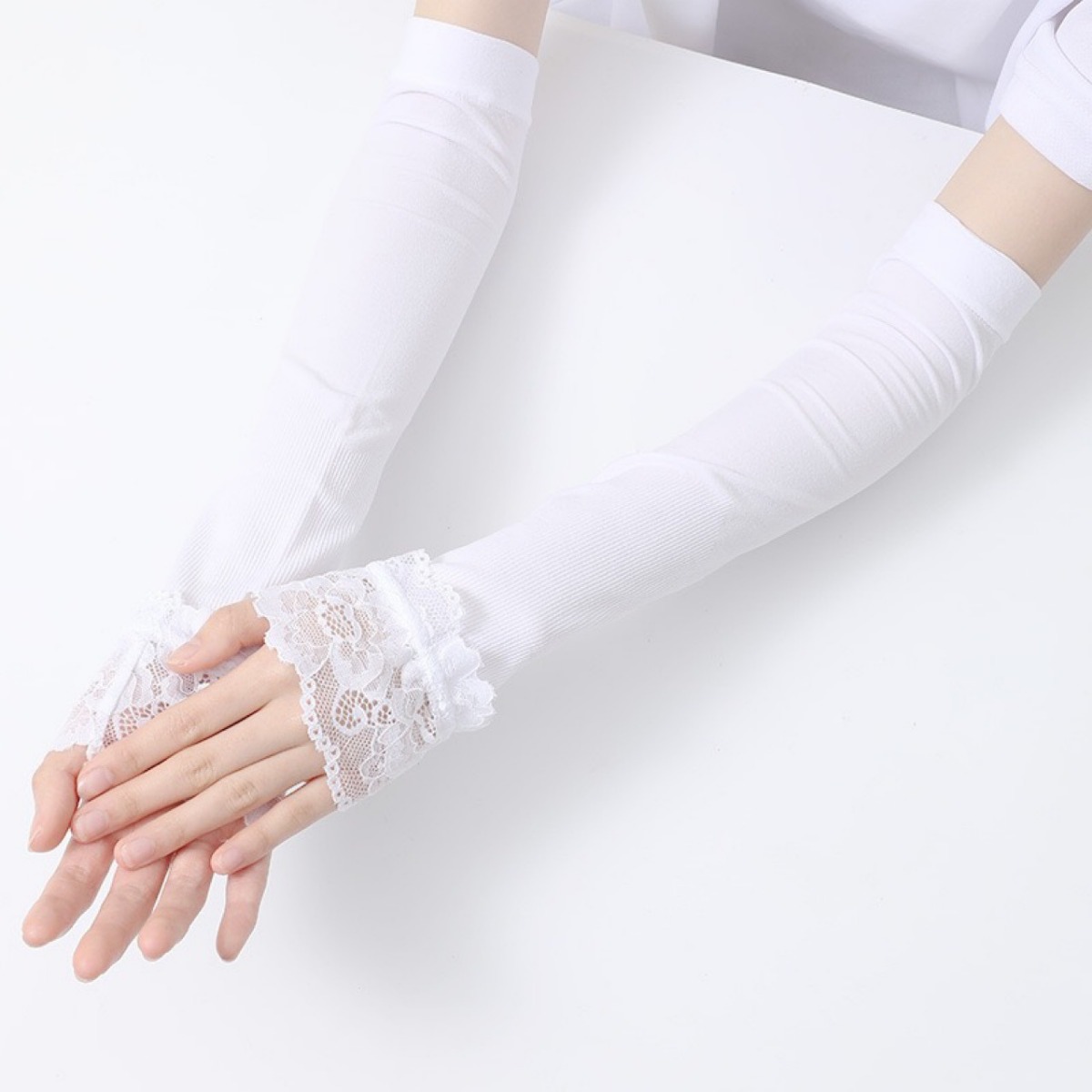 여성용 긴 탄성 팔 슬리브 손가락 없는 운전 장갑 섹시 - Fingerless Glove Knit 리뷰 및 가격
