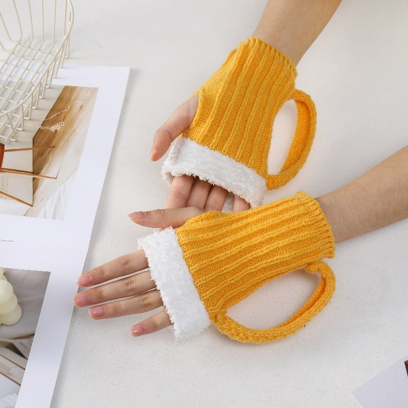 다채로운 색상의 절연 중간 길이 장갑 1쌍 - 가을 및 - Winter Glove Insulated 리뷰 및 가격