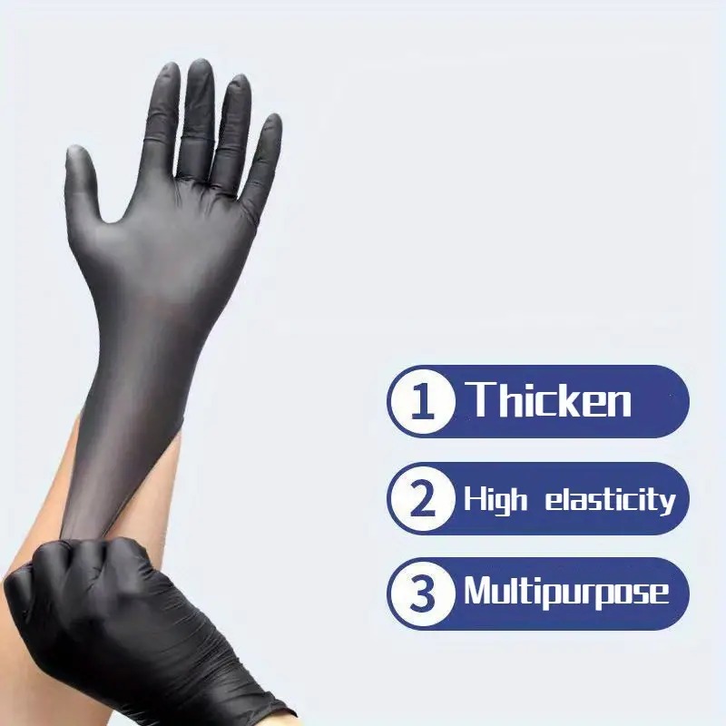 100/50/20PCS 검은 니트릴 장갑 미용 방수 식 - Nitrile Mechanic Glove 리뷰 및 가격