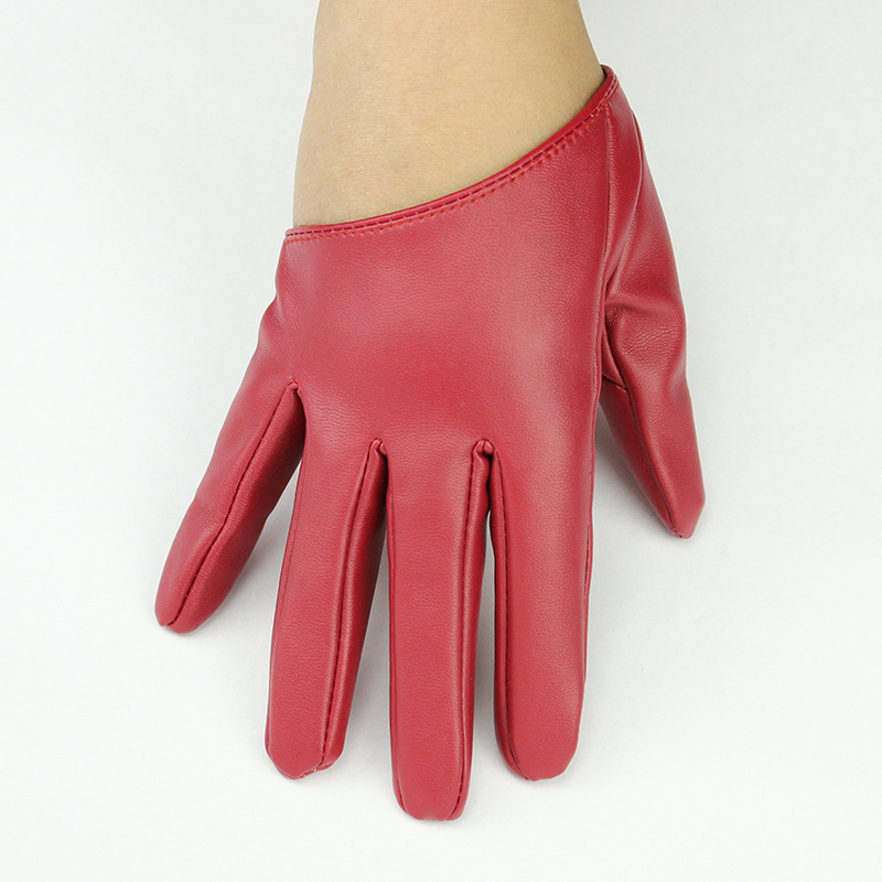 1 쌍 패션 여성 꽉 전체 손가락 장갑 모조 PU 가죽 - Leather Driving Glove 리뷰 및 가격