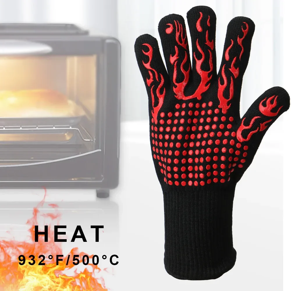 난연성 미끄럼 방지 바베큐 화재 장갑 전자 레인지 장갑 - Oven Mitt Silicone 리뷰 및 가격