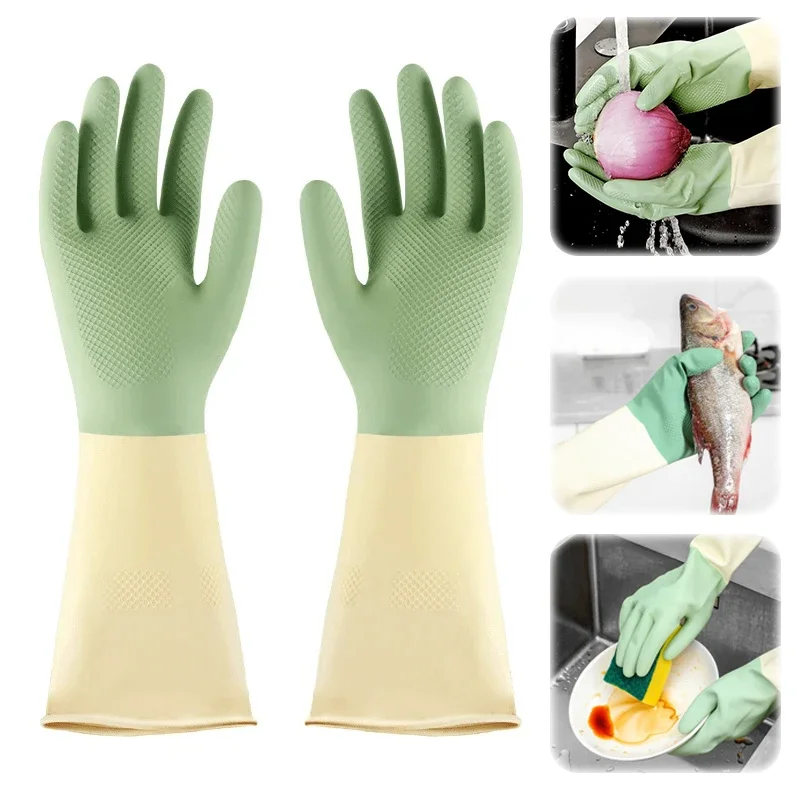 두꺼운 주방 장갑, 설거지 장갑 내마모성, 설거지, 청 - Dish Glove Rubber 리뷰 및 가격