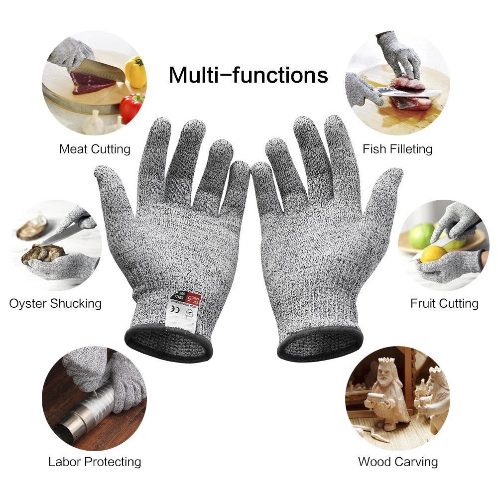 레벨 5 HPPE 방절단 장갑 주방 원예 방절단 니트  - Cut Resistant Glove 리뷰 및 가격