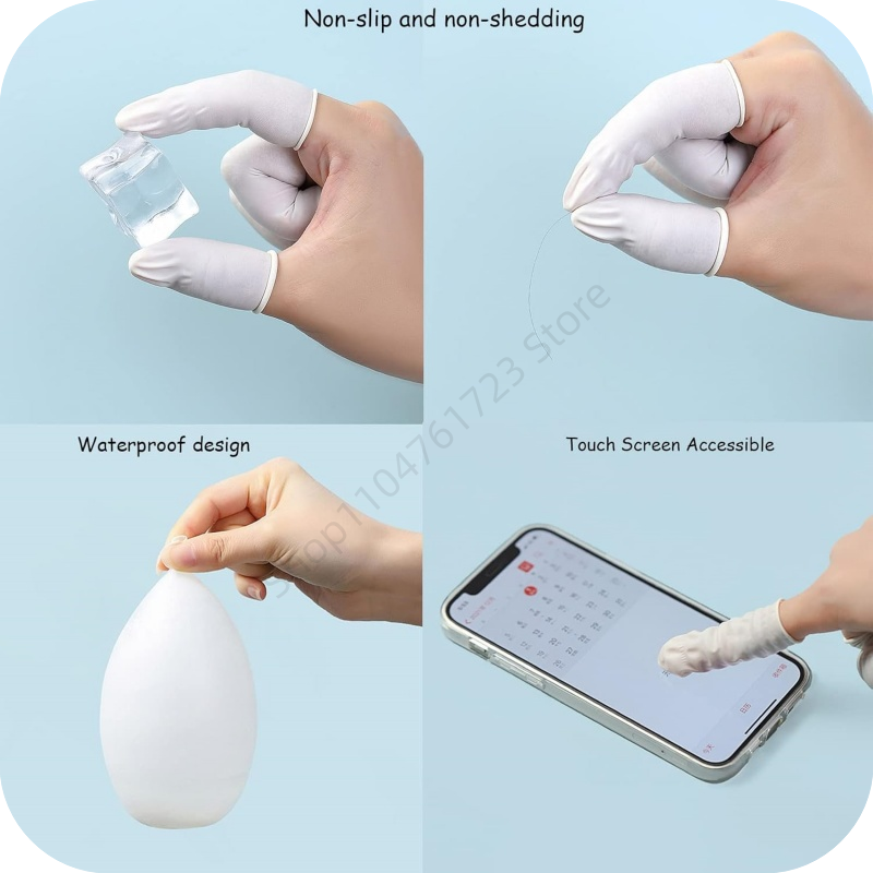 100Pcs 일회용 손가락 커버 고무 장갑 미끄럼 방지 - Latex Disposable Glove 리뷰 및 가격