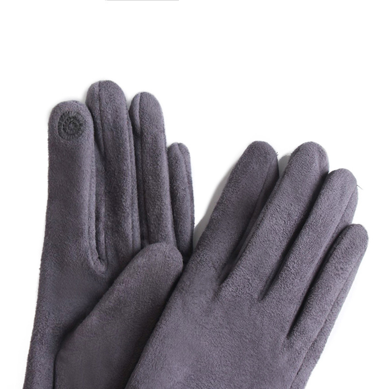 겨울 스웨이드 가죽 보우 플러시 손목 미튼 여성용, 두 - Leather Driving Glove 리뷰 및 가격
