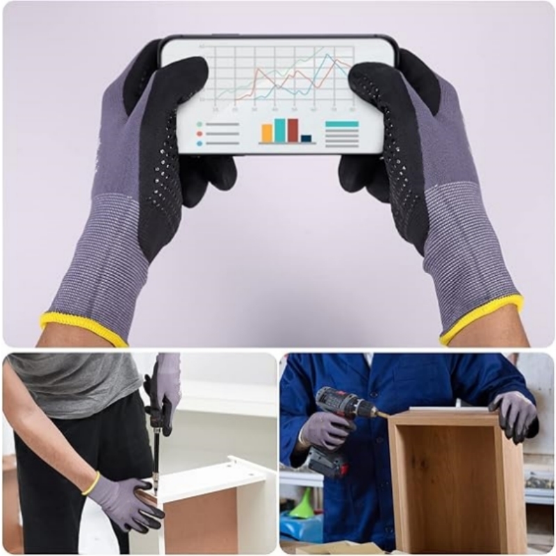 마이크로 폼 안전 작업 장갑 나일론 니트릴 코팅 미끄럼 - Nitrile Mechanic Glove 리뷰 및 가격