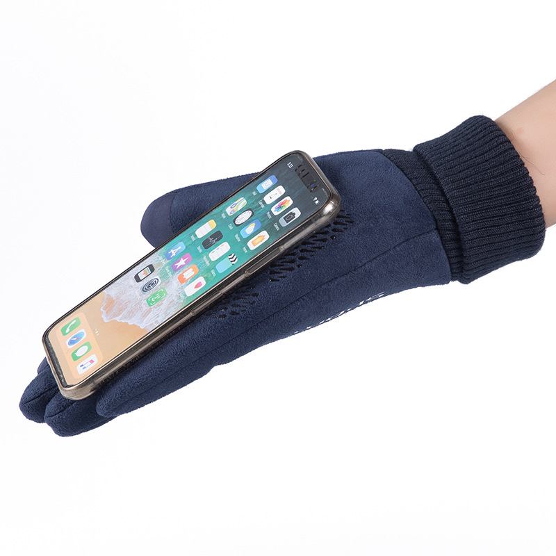 남성 겨울 스웨이드 가죽 플러시 두꺼운 반 손가락 터치 - Leather Driving Glove 리뷰 및 가격