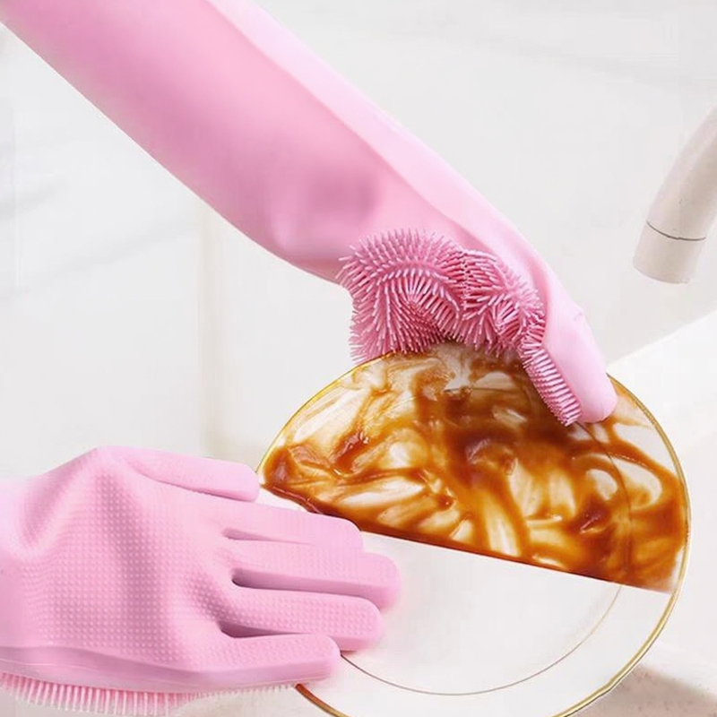 주방용 매직 실리콘 고무 설거지 장갑, 가정용 스펀지  - Dish Glove Rubber 리뷰 및 가격