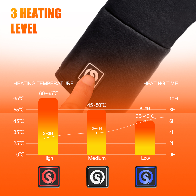 충전식 전기 라이너 가열 장갑 겨울 따뜻한 터치 스키  - Heat Resistant Glove 리뷰 및 가격