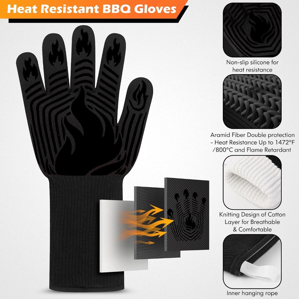 바베큐 장갑, 1472 ° F 내열 장갑, 내화 장갑, - Oven Mitt Silicone 리뷰 및 가격