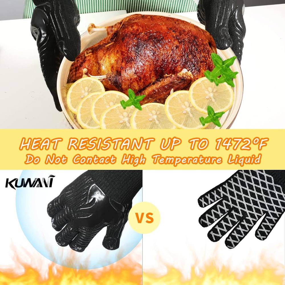 바베큐 장갑, 1472 ° F 내열 장갑, 내화 장갑, - Oven Mitt Silicone 리뷰 및 가격